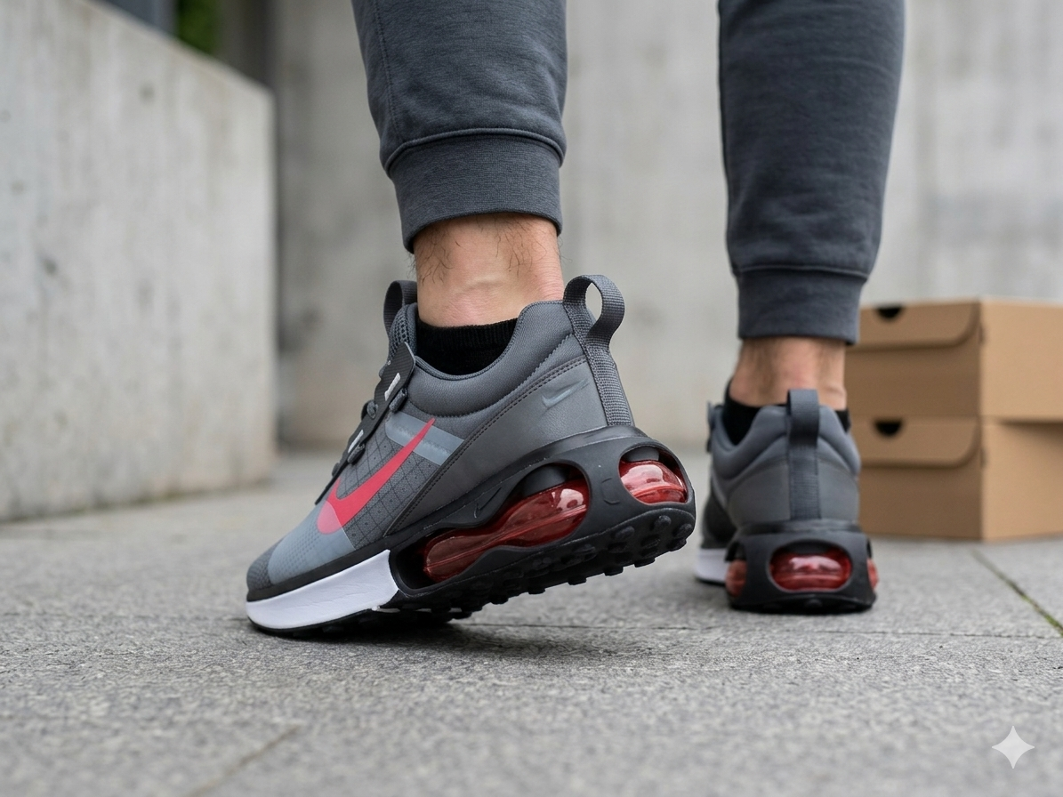 Nike Air Max Pulse – Dark Grey / Bright Crimson