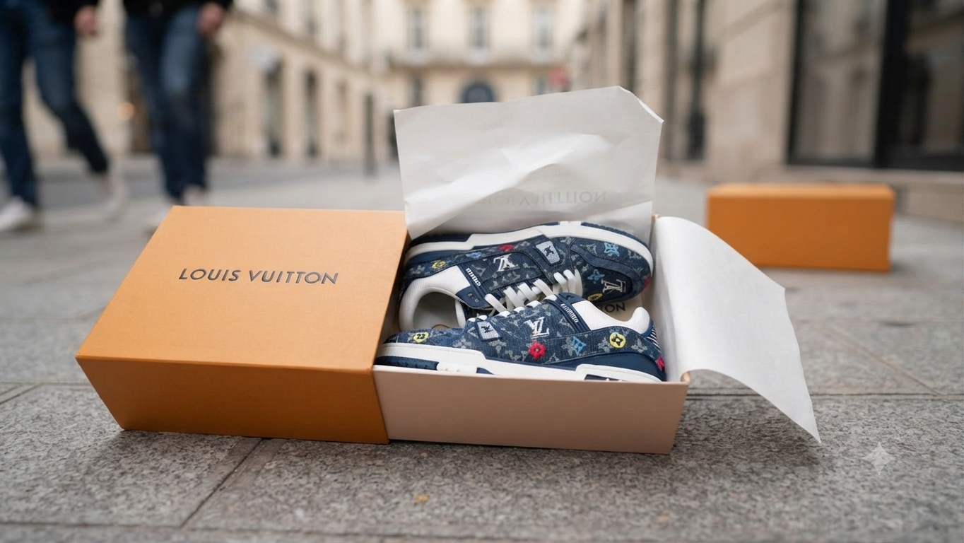 Louis Vuitton Trainer - Blue Monogram Edition