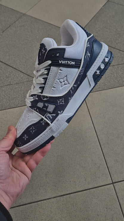 Louis Vuitton LV Trainer Sneaker – Blue Denim Monogram