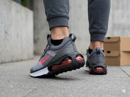 Nike Air Max Pulse – Dark Grey / Bright Crimson