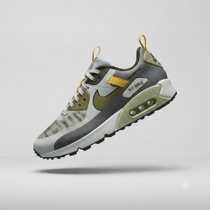 Nike Air Max 90 "Grey/Olive-Yellow"