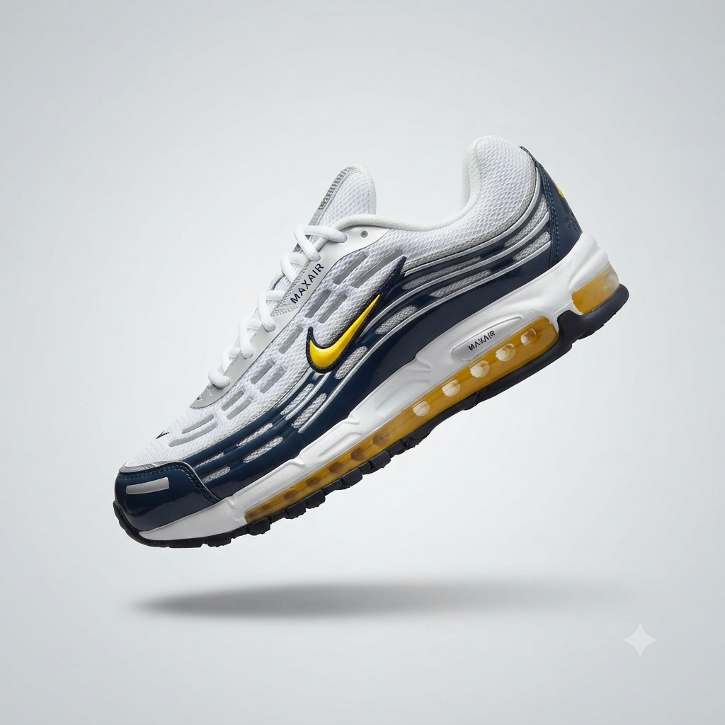 Nike Air Max Plus White/Pearl Grey/Black/Neon Yellow