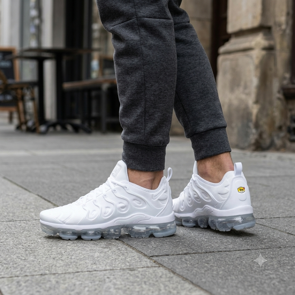 Nike Air VaporMax Plus Triple White – Muške Lifestyle Patike