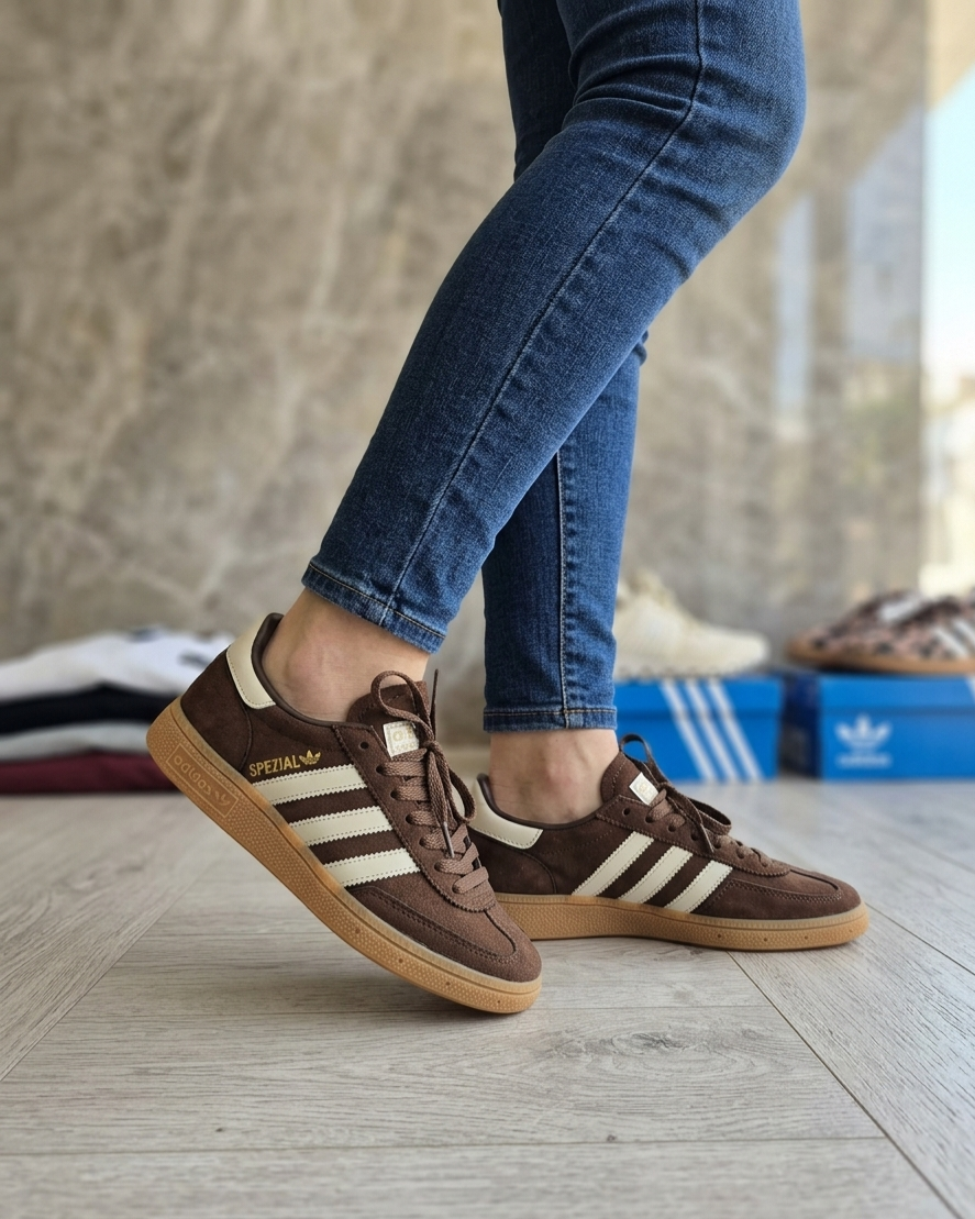 Adidas Handball Spezial – Smeđe patike sa bijelim detaljima