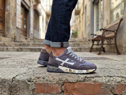 Premiata muške patike – Sivo-plavi model