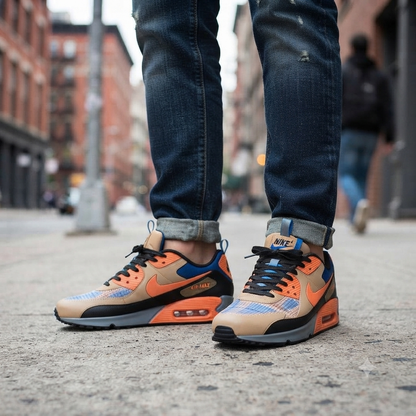 Nike Air Max 90 "Brown/Orange-Blue"