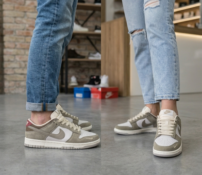 Nike Dunk Low – Urban Style (Bež/Maslinasti tonovi)