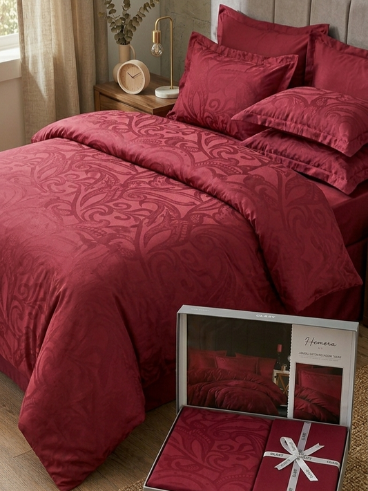 Luksuzna saten pamuk jacquard posteljina set 4/1 – ukljucuje plahtu 240x260, navlaku 220x200 i 2 jastucnice 50x70