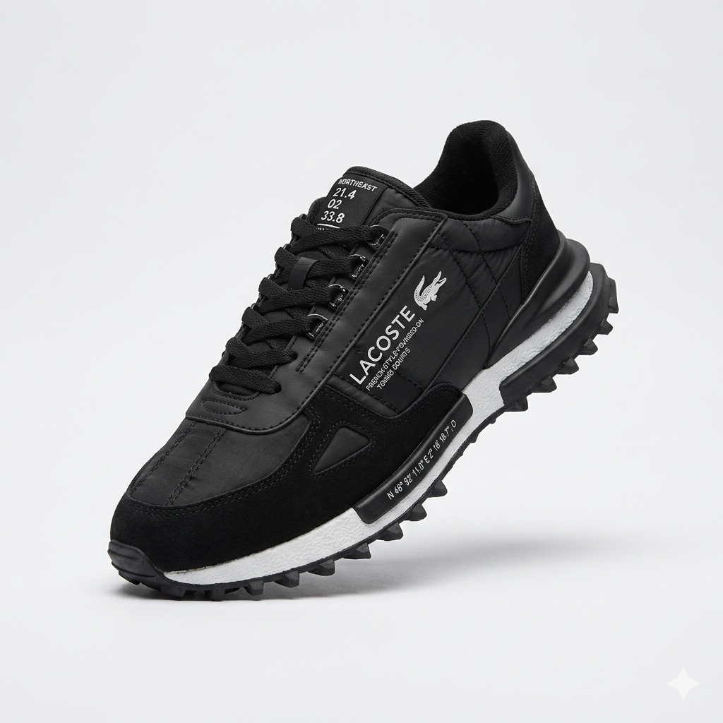 Lacoste Muške Crne Sportske Patike – Premium Urban Style