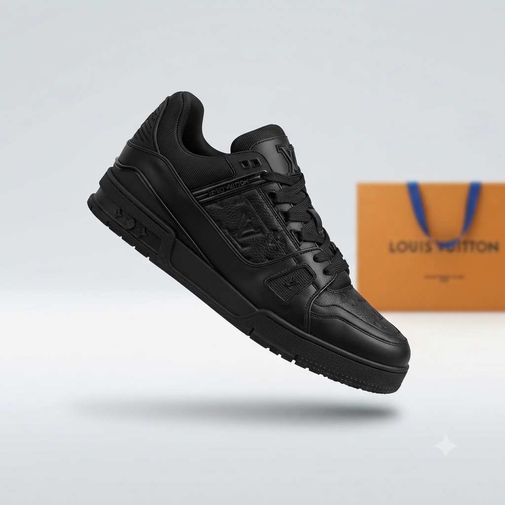 Louis Vuitton Premium Muške Patike – All Black