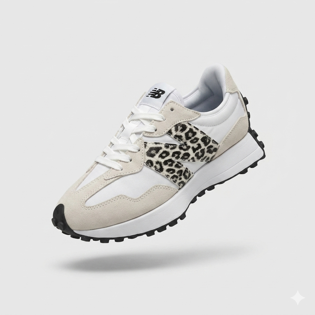 New Balance 327 Leopard White Beige ženske patike