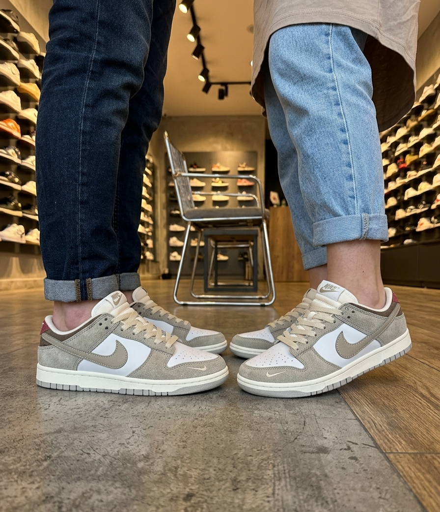 Nike Dunk Low – Urban Style (Bež/Maslinasti tonovi)