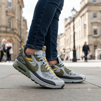 Nike Air Max 90 "Grey/Olive-Yellow"