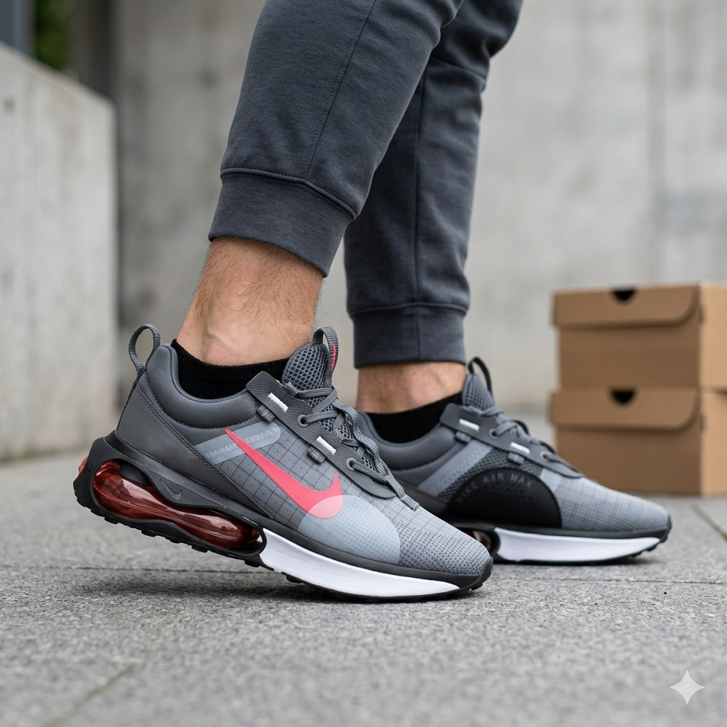 Nike Air Max Pulse – Dark Grey / Bright Crimson