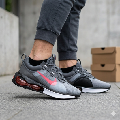 Nike Air Max Pulse – Dark Grey / Bright Crimson