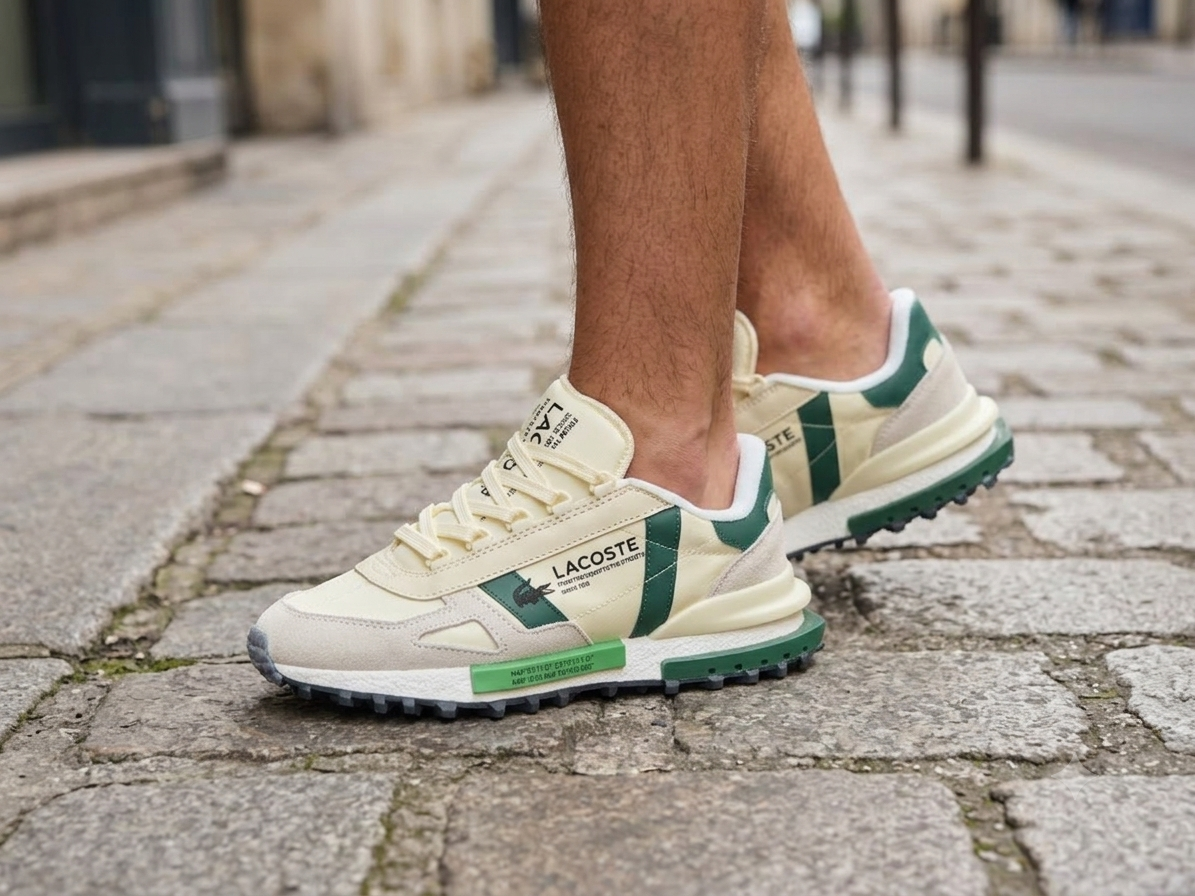 Lacoste L003 Neo Muške Patike – Beige/Green
