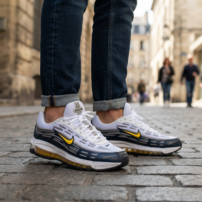 Nike Air Max Plus White/Pearl Grey/Black/Neon Yellow