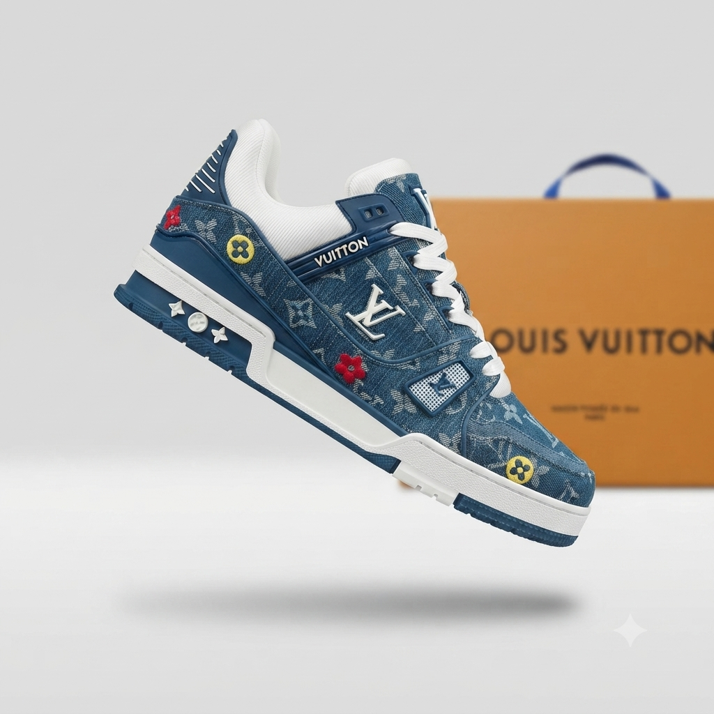 Louis Vuitton Trainer - Blue Monogram Edition