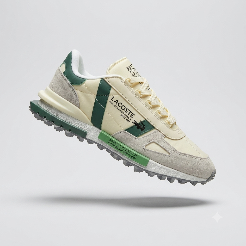 Lacoste L003 Neo Muške Patike – Beige/Green