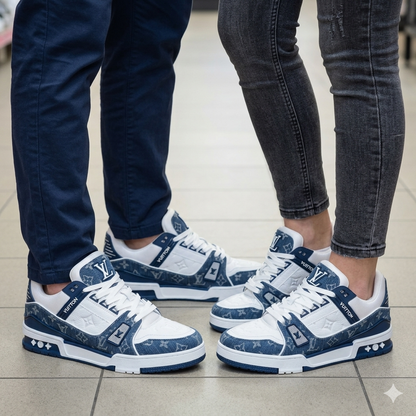 Louis Vuitton LV Trainer Sneaker – Blue Denim Monogram