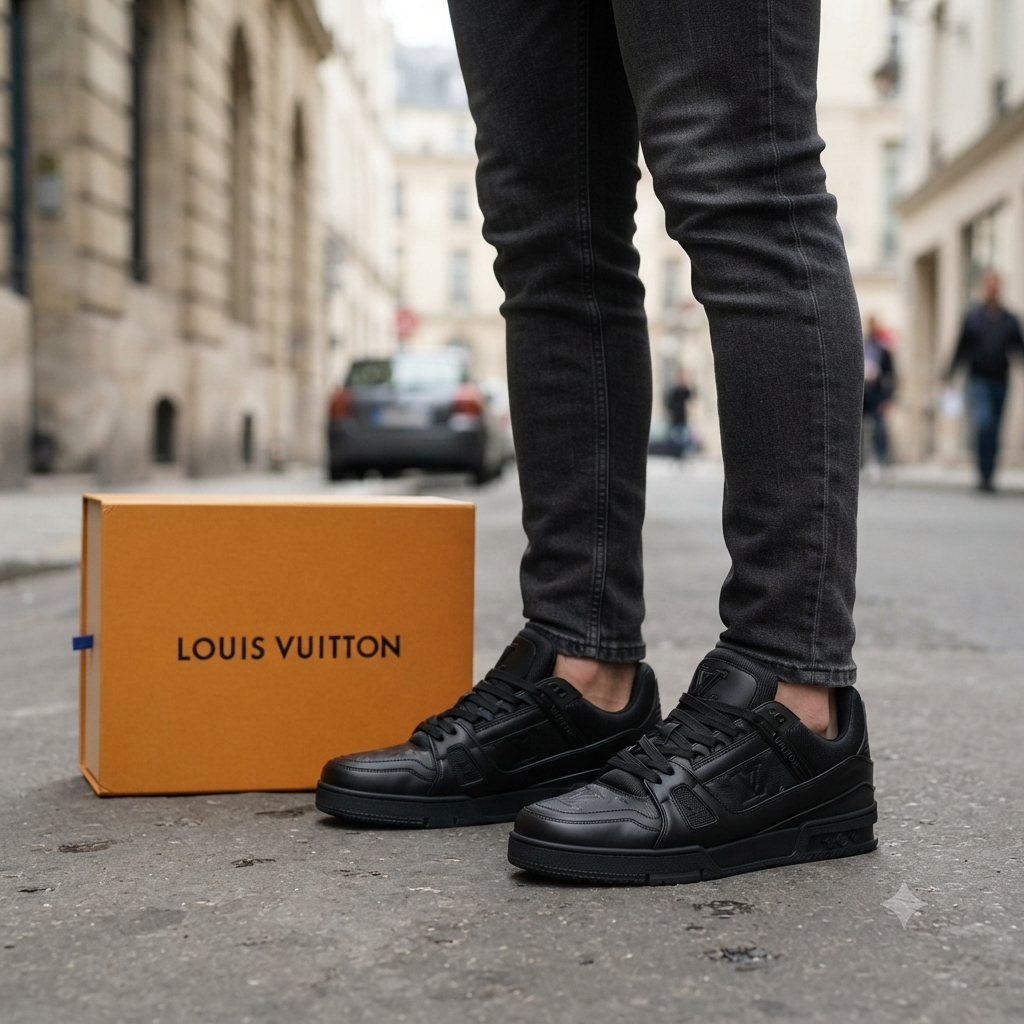Louis Vuitton Premium Muške Patike – All Black