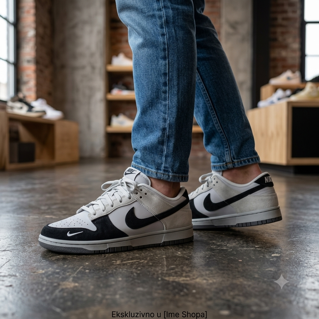 Nike Dunk Low – Klasični bijelo-crni model