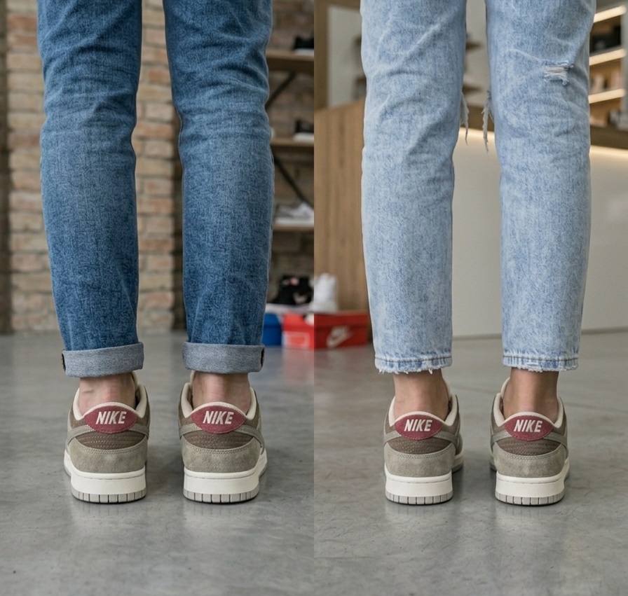 Nike Dunk Low – Urban Style (Bež/Maslinasti tonovi)